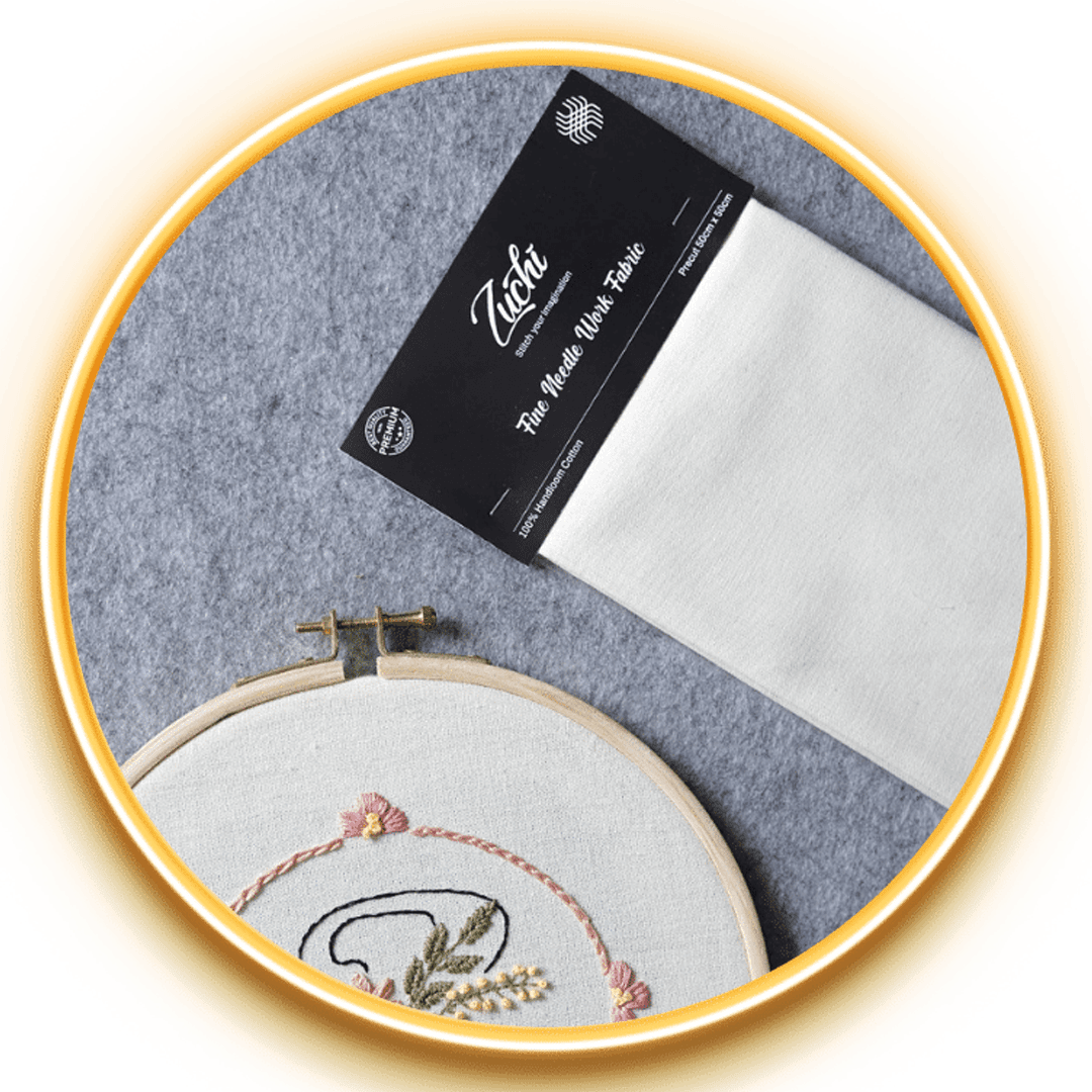 Embroidery  Hoops, Casement fabric , Needles and embroidery Thread