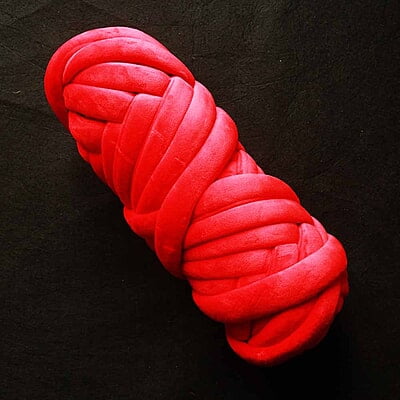 Jumbo Arm Knitting Yarn-Red