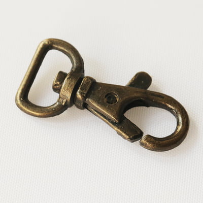 D Ring Clasp Antique Bronze  4cm