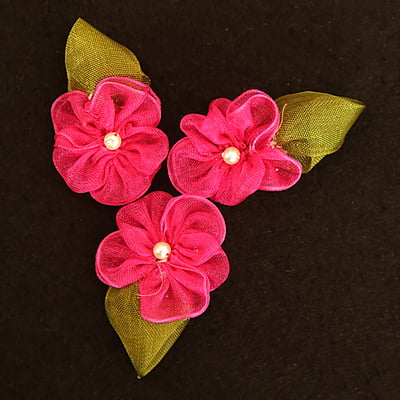  Organza Ribbon Flower 4635  