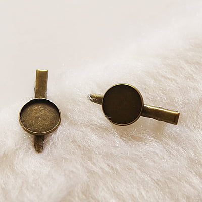Hair Clip Antique Bronze Medium