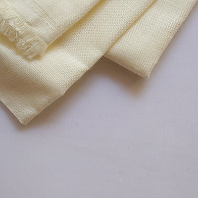 Premium Embroidery Fabric Cotton with Linen Mix Cream