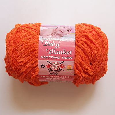 Baby Blanket Yarn Orange