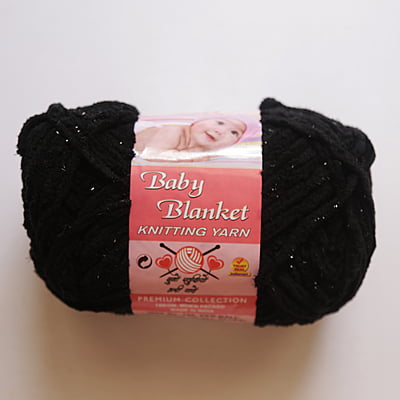 Baby Blanket Yarn Black