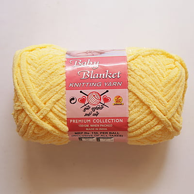 Baby Blanket Yarn Yellow