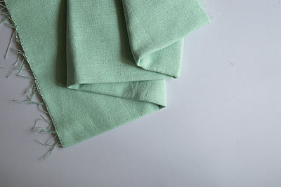 Casement Embroidery Fabric Pastel Green
