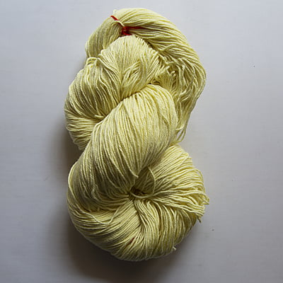Cotton Yarn 4 Ply Pastel Yellow