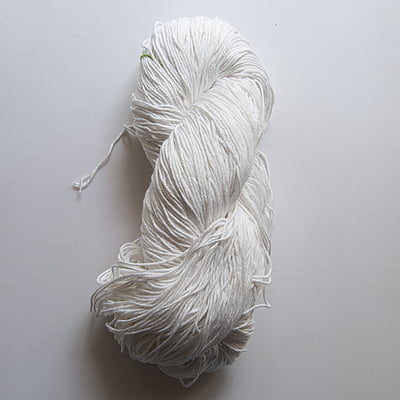 Cotton Yarn 4 Ply White