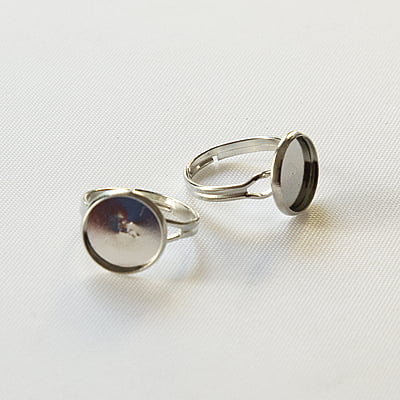 Finger Ring Chrome Silver Small