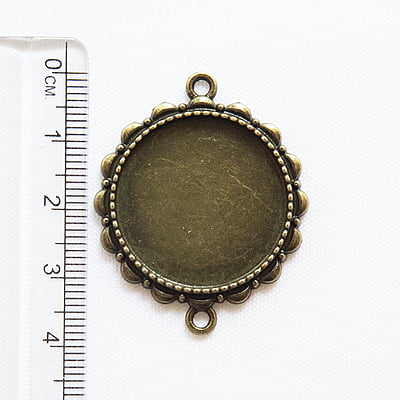 Antique Bronze Bracelet Bezel Modal 105