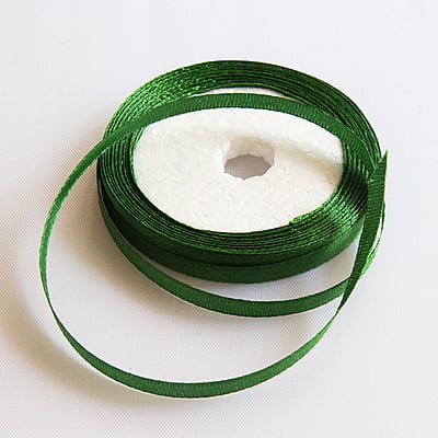 Satin Ribbon Green 1/4 Inch