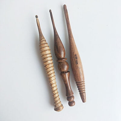 Wooden Crochet Hooks  Modal 103 Set of 7