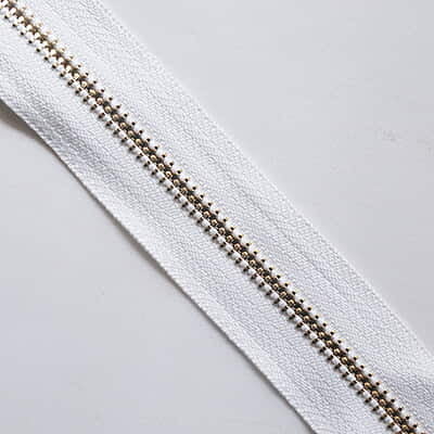 Bag Zip With Golden Teeth Bag Zip With Golden Teeth