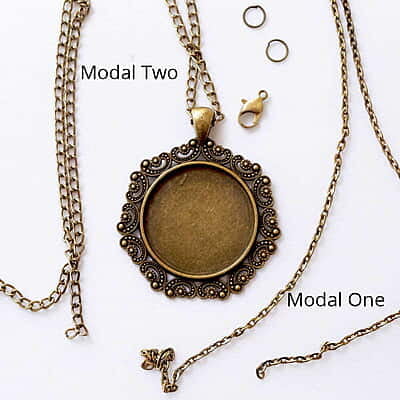 Chain Modal Two Antique Bronze