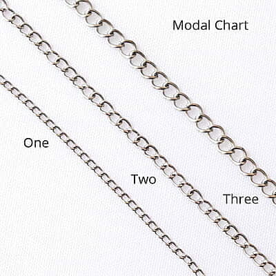 Chain Modal Two Chrome Silver