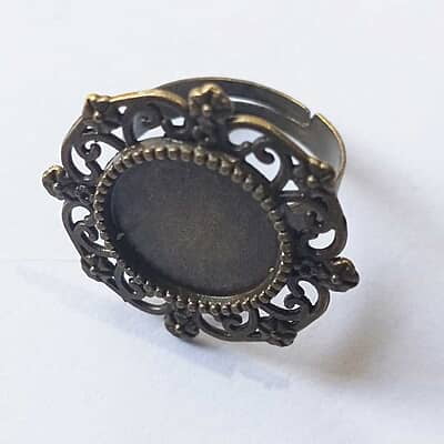 Finger Ring  Antique Bronze Modal 02