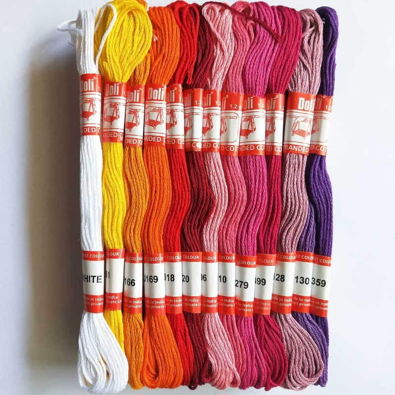 Doli Embroidery Thread Set J8888 - 50 pcs Doli Embroidery Thread Set J8888 - 50 pcs