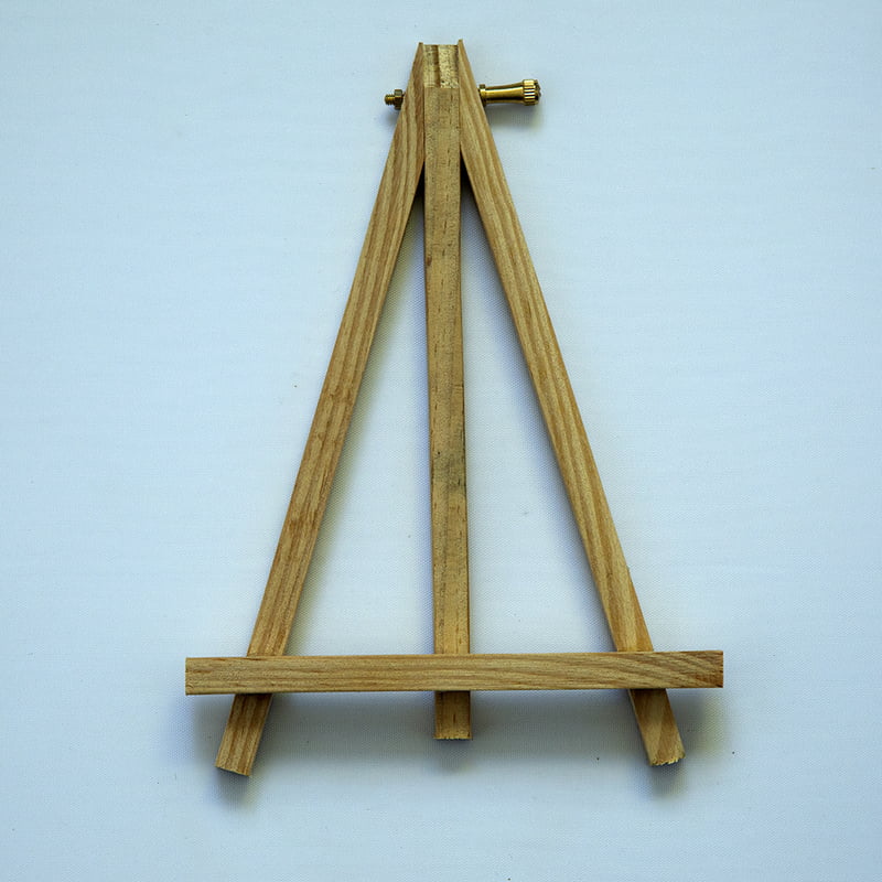 Wooden Easel Brass Screw 7" Wooden Easel Brass Screw 7"