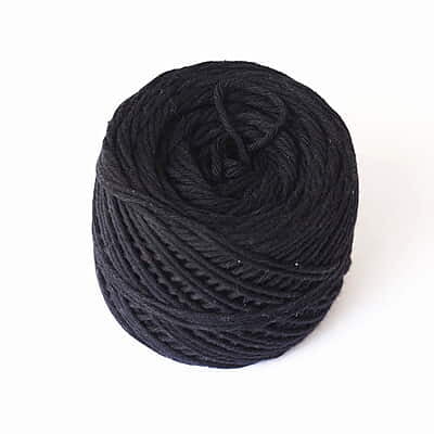 Cotton Yarn 8 Ply-Black
