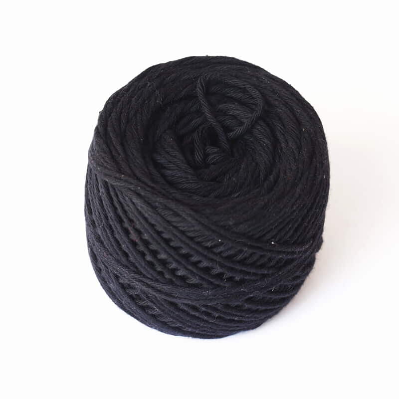 Cotton Yarn 8 Ply-Black Cotton Yarn 8 Ply-Black