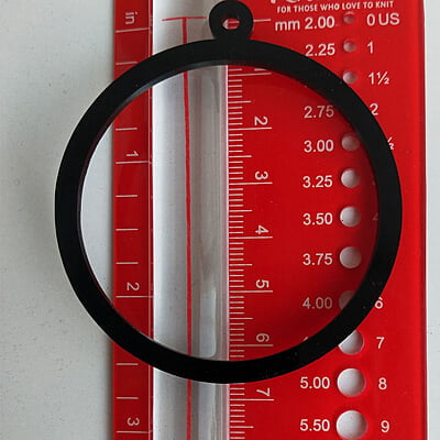 Mini Hoop Circle Black 6cm Mini Hoop Circle Black 6cm