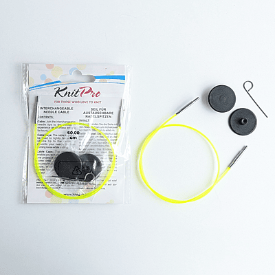 KnitPro Interchangeable Coloured Needle Cable KnitPro Interchangeable Coloured Needle Cable