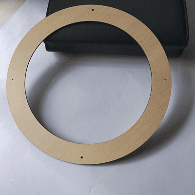 Embroidery Display Frame Veneer Circle Cream 8"