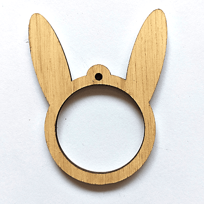 Mini Hoop Bunny Veneer Medium