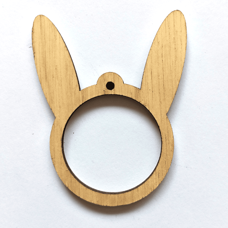 Mini Hoop Bunny Veneer Medium Mini Hoop Bunny Veneer Medium