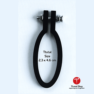 Mini Hoop Vertical Oval Black Small Mini Hoop Vertical Oval Black Small