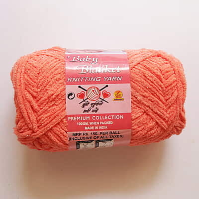 Baby Blanket Yarn Peach