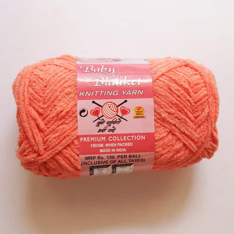 Baby Blanket Yarn Peach Baby Blanket Yarn Peach