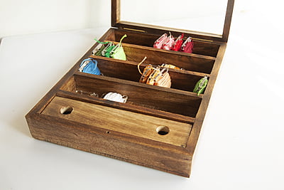 Wooden Embroidery Floss Organizer With Bobbin Wooden Embroidery Floss Organizer With Bobbin