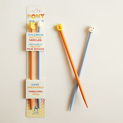 Pony Plastic Knobbed Knitting Pin Smiley Pony Plastic Knobbed Knitting Pin Smiley