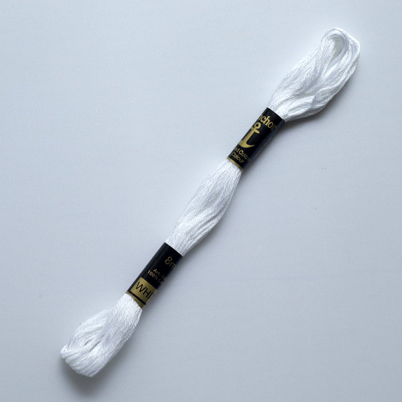 Anchor Embroidery Thread White Anchor Embroidery Thread White