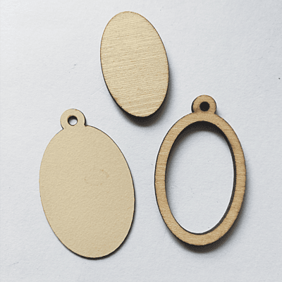 Mini Hoop Ellipse Veneer Cream Mini Hoop Ellipse Veneer Cream