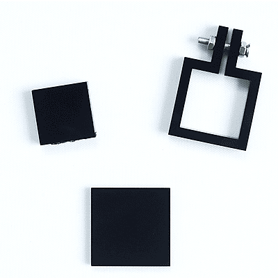 Mini Hoop Square Black Small