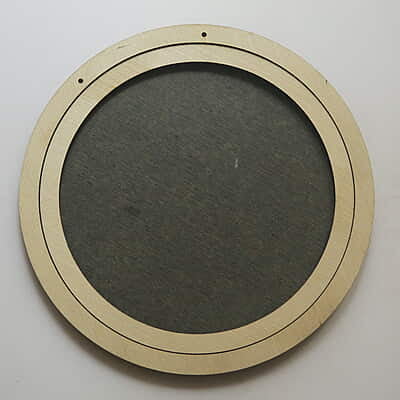 Embroidery Display Frame Veneer Circle Standard Cream 8" Embroidery Display Frame Veneer Circle Standard Cream 8"