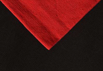 Casement Embroidery Fabric  Bright Red