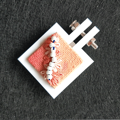 Mini Hoop Square White Small Mini Hoop Square White Small