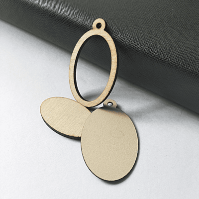 Mini Hoop Ellipse Veneer Cream