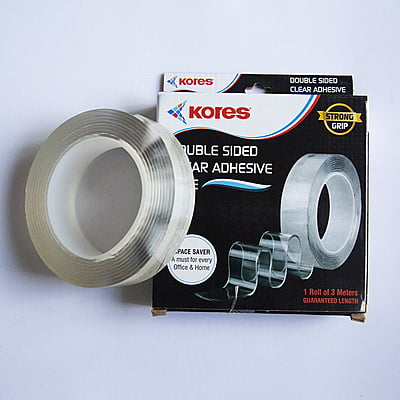 Kores Double Sided Clear Adhesive Tape Kores Double Sided Clear Adhesive Tape