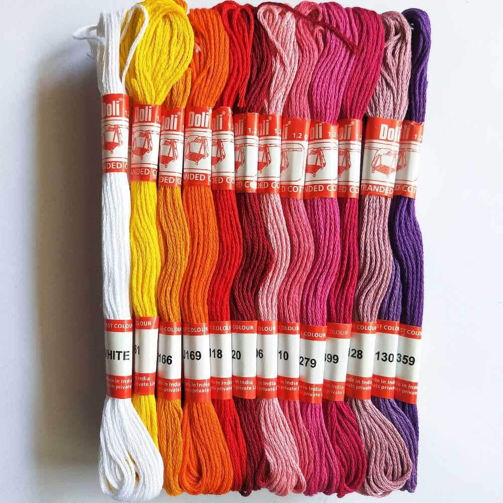Doli embroidery thread value pack | Best Price | Embroidery thread best ...