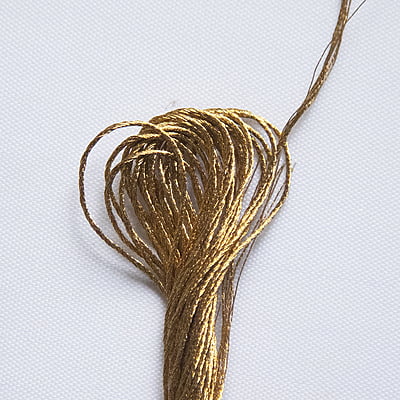 Vardha Embroidery Thread Metallic Dark Gold Vardha Embroidery Thread Metallic Dark Gold