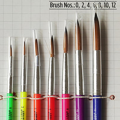 Camlin Round Brush Champ Set of 7