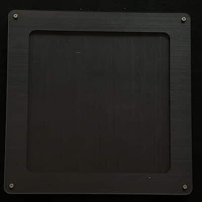 Embroidery Display Frame Veneer Rounded Square Black 8"