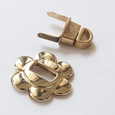 Bag Buckle Gold Flower Design Bag Buckle Gold Flower Design