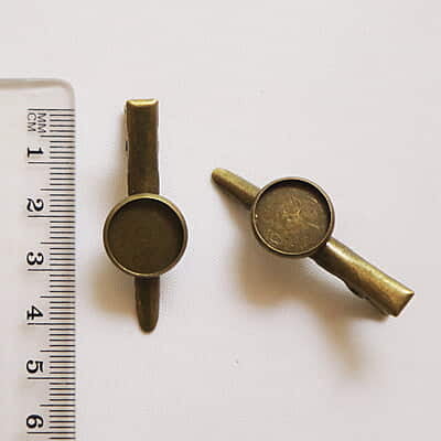 Hair Clip Antique Bronze Small