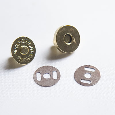 Bag Magnetic Button With Pin Gold-Small