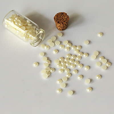 Ceramic Half Cut Beads 5mm Ceramic Half Cut Beads 5mm